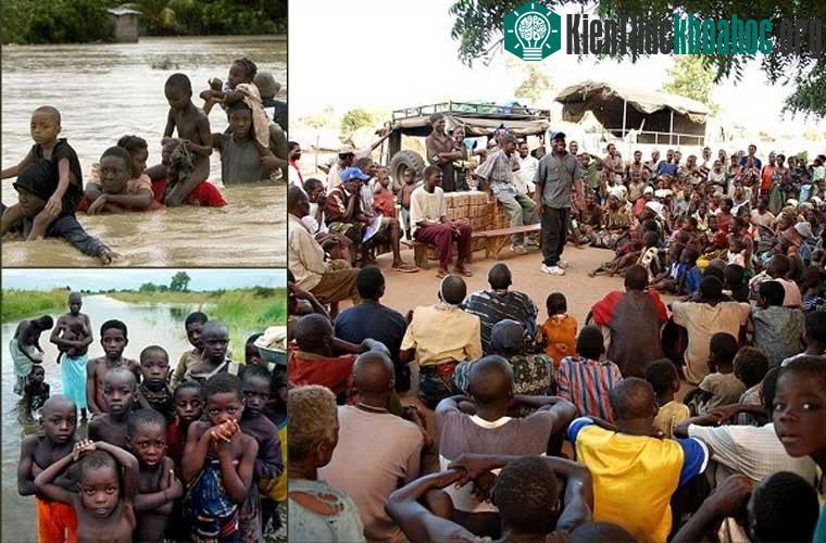 Trận lũ lụt ở Mozambique (2000) xảy ra sau những trận mưa như trút không ngừng trong suốt 5 tuần liền.