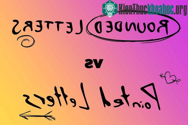 Hình dáng chữ viết