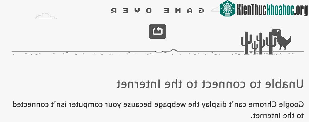 Chơi game khủng long khi mất mạng