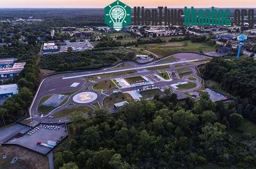 Mcity rộng 129.500 mét vuông, nằm ở Ann Arbor, bang Michigan, Mỹ. (Ảnh: Đại học Michigan.)