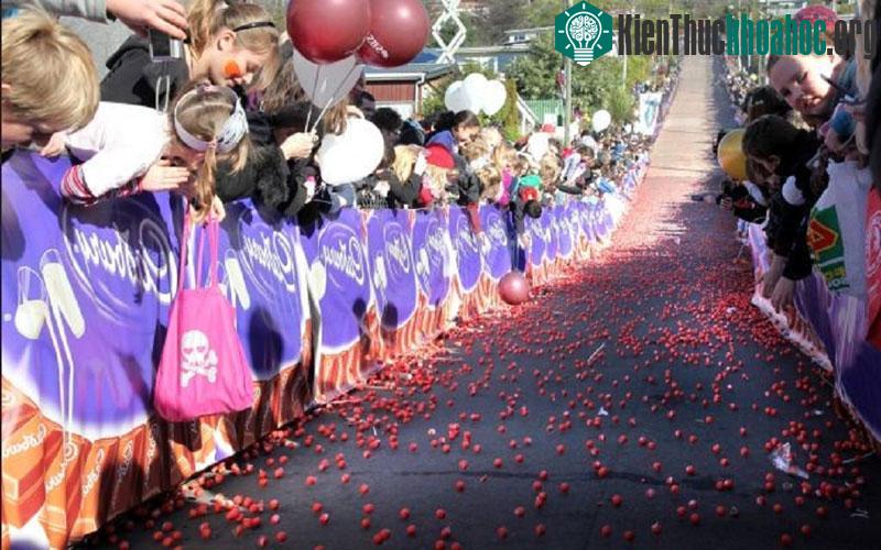 Hoạt động từ thiện diễn ra hàng năm trên con đường này