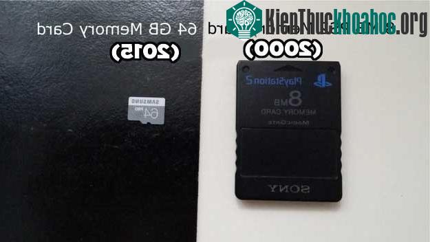 Thậm chí cách đây 15 năm thẻ nhớ máy PlayStation mới chỉ ở mức 8MB.
