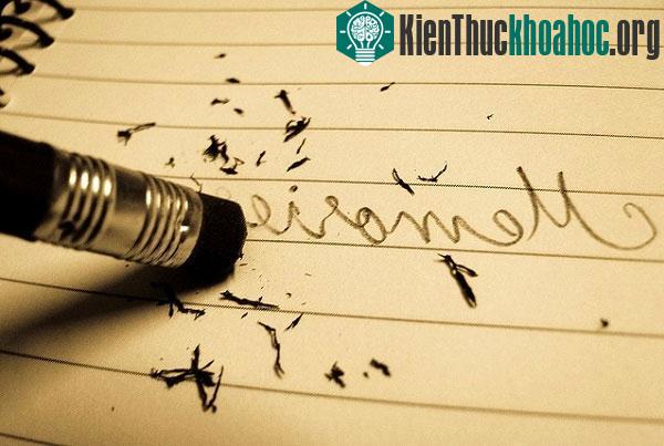 Chỉ cần xóa những kí ức của bạn liên quan tới thói quen xấu, và thế là xong