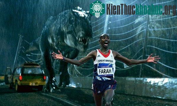 Khủng long bạo chúa... không phải đối thủ của các vận động viên điền kinh Olympic