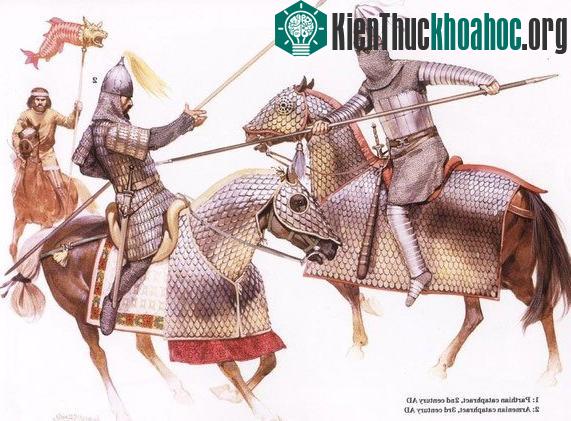 Kỵ binh Cataphract của đế chế Parthia và người Armenia.