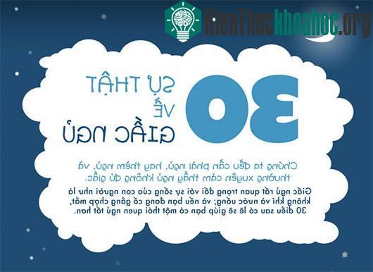 30 sự thật về giấc ngủ