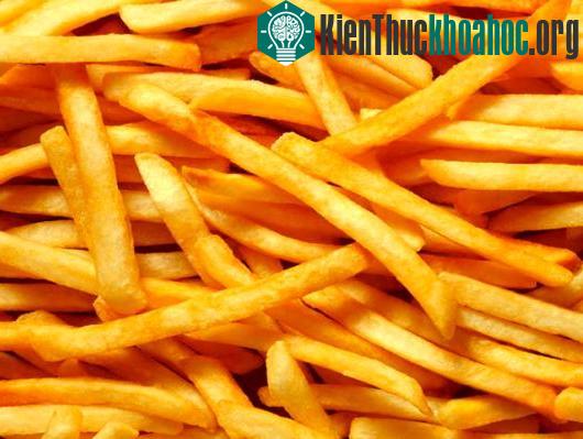 Sự đối lưu của chất lỏng trong quá trình rán quyết định lớp vỏ khô giòn của khoai tây chiên.
