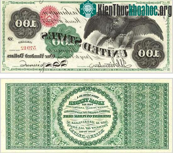 Những năm 1860: Trong cuộc nội chiến, đồng 100 USD