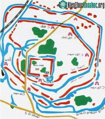 Sơ đồ Cổ Loa.