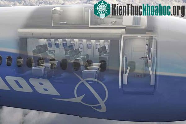 Các khu vực nghỉ ngơi cho phi hành đoàn này được tạo ra nhờ tận dụng thông minh khoảng trống ở phần đầu máy bay, giữa buồng lái và khoang hành khách.