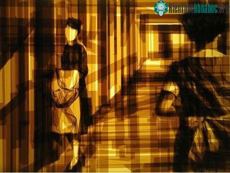 Vẽ tranh tuyệt đẹp bằng băng dính ảnh 6