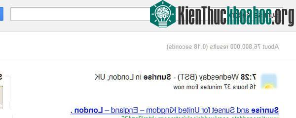 Xem thời gian bình minh và hoàng hôn