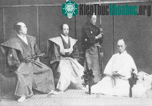 Một lễ mổ bụng tự sát của một samurai.