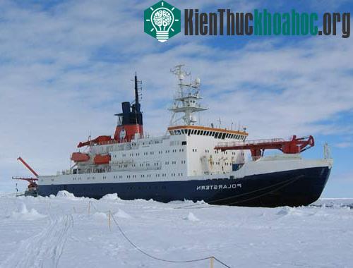 Tàu Polarstern là một tàu phá băng có hai lớp vỏ bọc hoạt động ở nhiệt độ thấp cỡ 50oC.