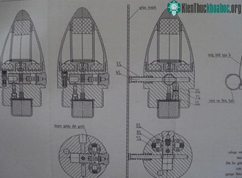 Bản vẽ cấu tạo ngòi hẹn giờ điện tử