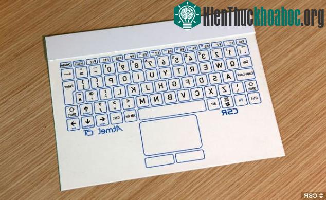 Bàn phím mỏng như tờ giấy, không dây, cảm ứng