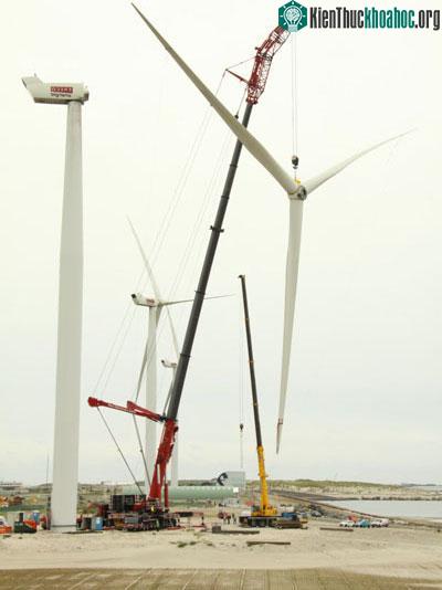 Liebherr LTM 11200 9.1 nâng cánh quạt nặng 50 tấn
