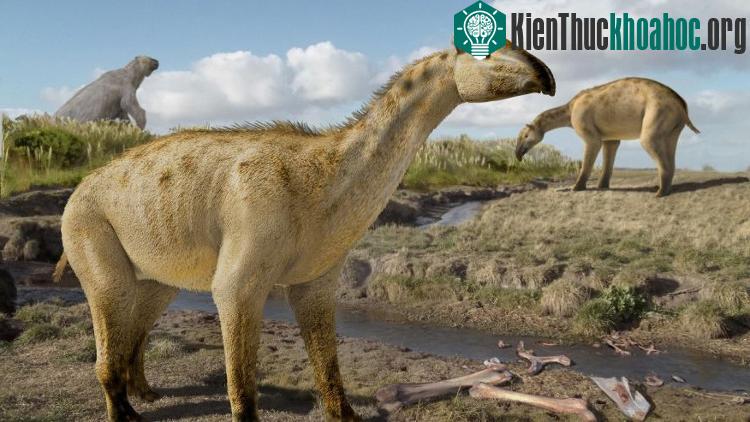 Hình ảnh minh họa loài động vật giống ngựa và voi xuất hiện ba triệu năm trước. (Ảnh: Daniel Boh).