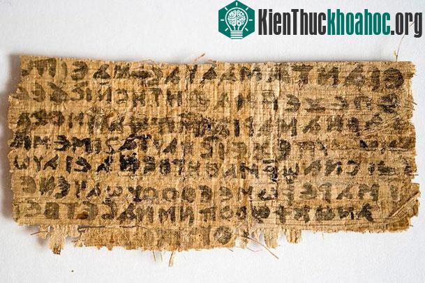Tấm giấy cói Phúc âm về vợ Chúa Jesus nhiều khả năng là giả. (Ảnh: Harvard Divinity School).