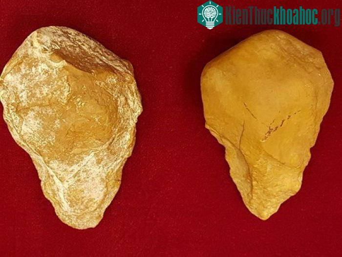 Mảnh tước được phát hiện ở xã An Khê, Gia Lai.