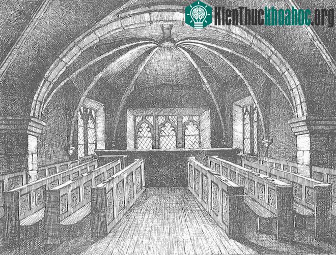 Bản vẽ năm 1868 của nhà nguyện St. Mary. (Ảnh: Dự án Kirk Mithe).