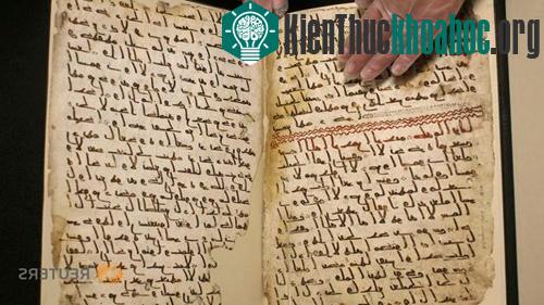 Bản thảo kinh Koran ở Đại học Birmingham (Anh) - (Ảnh: Reuters)