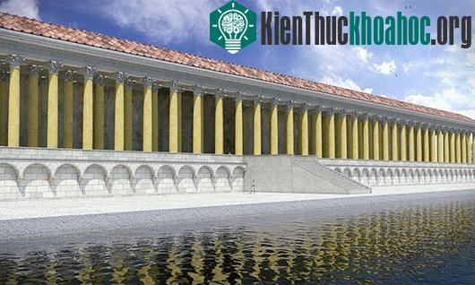 Các nghệ sĩ căn cứ theo kết quả khảo cổ để tái hiện lại khung cảnh Portus xưa
