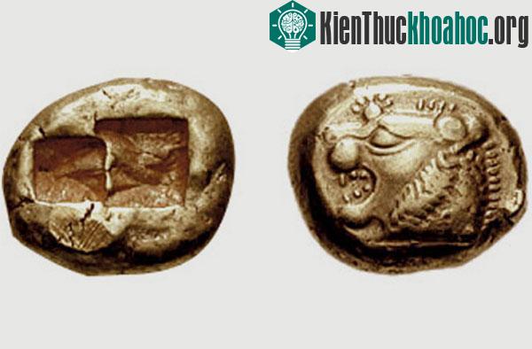 Hình dáng của tiền xu cổ nhất.&nbsp;