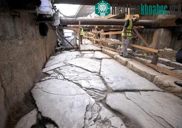 Đoạn đường dài 70m của người Roman vừa được phát hiện.