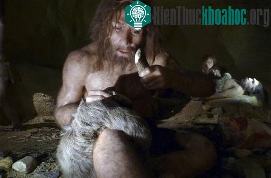 Hình minh họa cuộc sống của người Neanderthal trong hang đá. (Ảnh: Discovery)