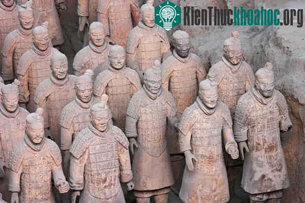 Tượng đất nung trong lăng mộ Tần Thủy Hoàng