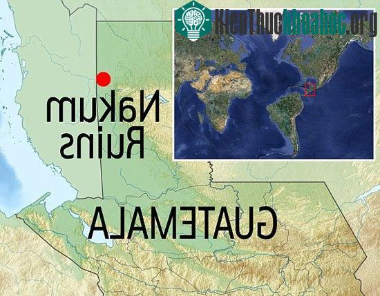Vị trí khu phế tích Nakum, nơi phát hiện thấy hai ngôi mộ.