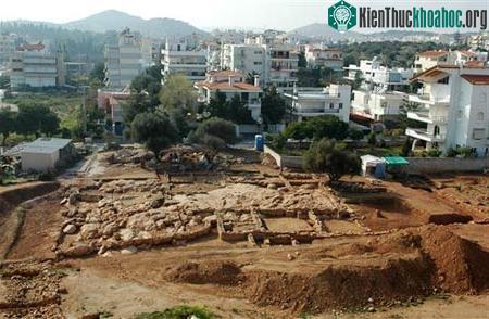 Khu chợ cổ ở Athens.