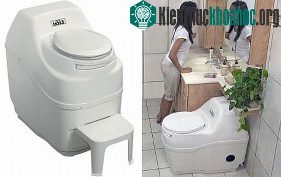 Bồn cầu không dùng nước (Ảnh: Ecofriend)