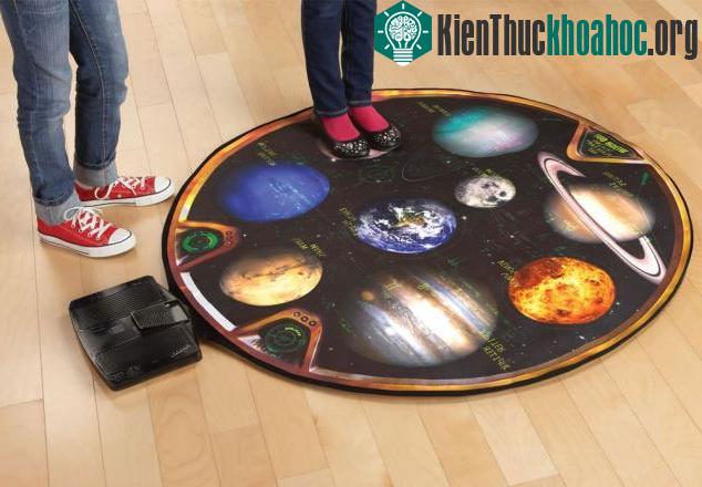 Thảm cân sức khỏe The Talking Teaching Solar System Scale hiển thị các hành tinh trong hệ mặt trời. Những người ăn kiêng có thể biết được cân nặng khác nhau của họ trên mỗi hành tinh.