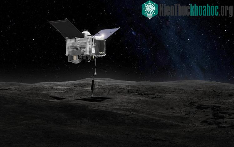 Tàu thăm dò Orisis-Rex sẽ thu thập mẫu vật trên tiểu hành tinh Bennu. (Ảnh: NASA).
