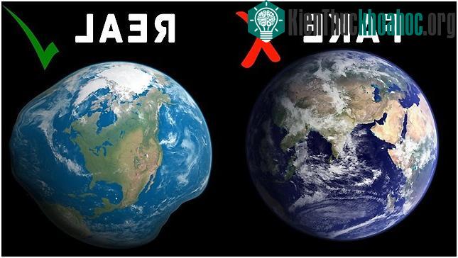 Trái Đất của chúng ta được các nhà khoa học gọi là hình Geoid.