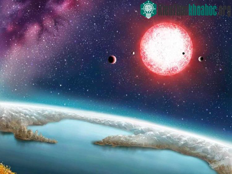 Hình minh họa hành tinh Kepler-186f. (Ảnh: Danielle Futselaar).