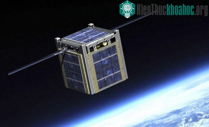 Hình ảnh giả tưởng vệ tinh lập phương hoạt động trong không gian. (Ảnh: NASA)