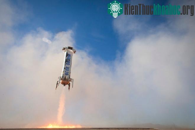 Tên lửa New Shepard của Jeff Bezos và cơ quan vũ trụ Blue Origin.