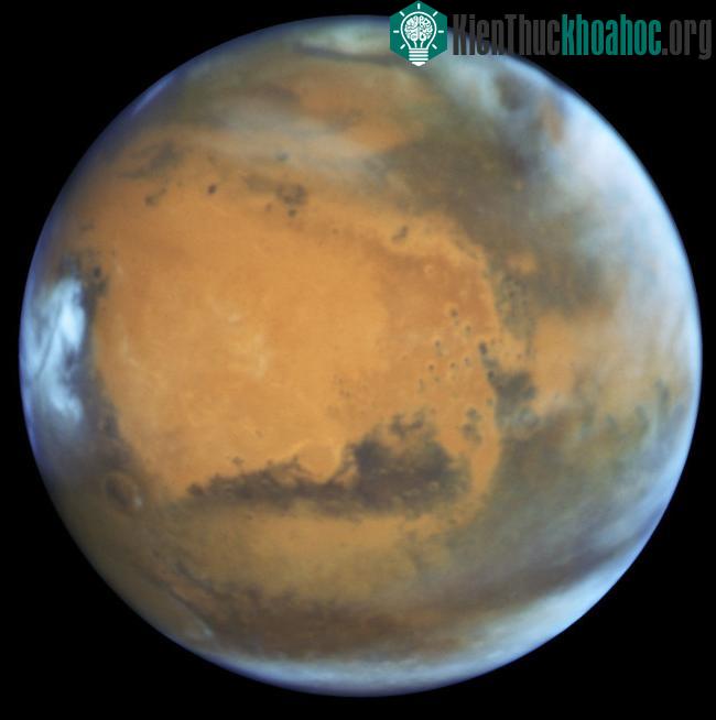 Hình ảnh sao Hỏa qua kính viễn vọng không gian Hubble. (Hubble Space Telscope).