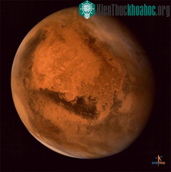 Hình ảnh sao Hỏa do tàu Mars Orbiter Mission (MOM) của Ấn Độ chụp, công bố hôm 30/9 - (Ảnh: AFP)