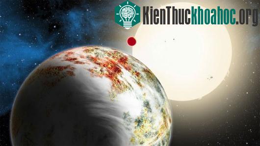 Hình minh họa hành tinh Kepler-10c. Nó xoay quanh một ngôi sao có tuổi đời 11 tỷ năm. (Ảnh: BBC)