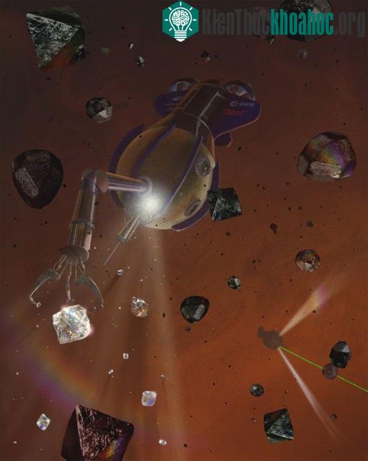 Con người sắp đưa những con tàu lên vũ trụ để khai thác kim cương? (Ảnh: Alien Seas)