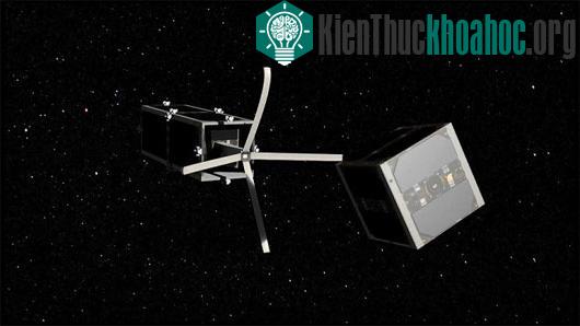 CleanSpace One sẽ túm lấy các mẩu rác và quăng chúng vào khí quyển - (Ảnh: spacesafetymagazine.com)