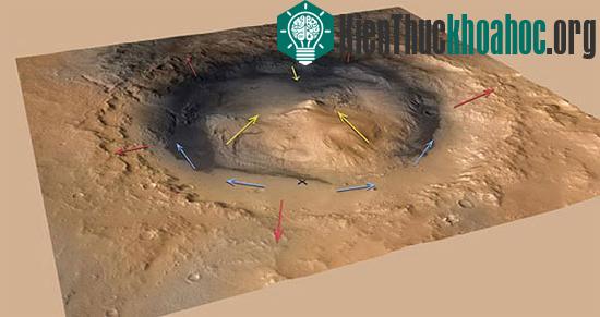Mô hình thung lũng trên sao Hỏa được dựng lên bằng máy tính. (Ảnh: NASA/JPL-Caltech/ESA/DLR/FU Berlin/MSSS)