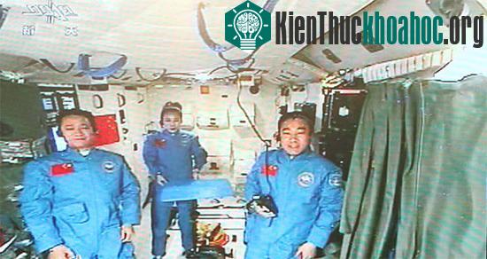 Các phi hành gia của tàu Thần Châu 10 - (Ảnh: AFP)