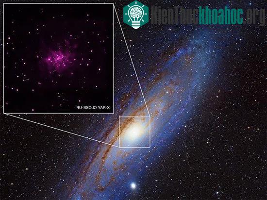 “Làng” hố đen được phát hiện xung quanh hố đen trung tâm của thiên hà Tiên Nữ - (Ảnh: NASA)