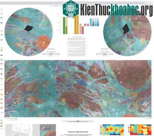 Bản đồ địa chất mặt trăng Ganymede - (Ảnh: USGS)