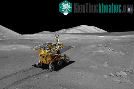 Robot tự hành Thỏ Ngọc đáp xuống mặt trăng hồi giữa tháng 12/013. (Ảnh: CNSA)